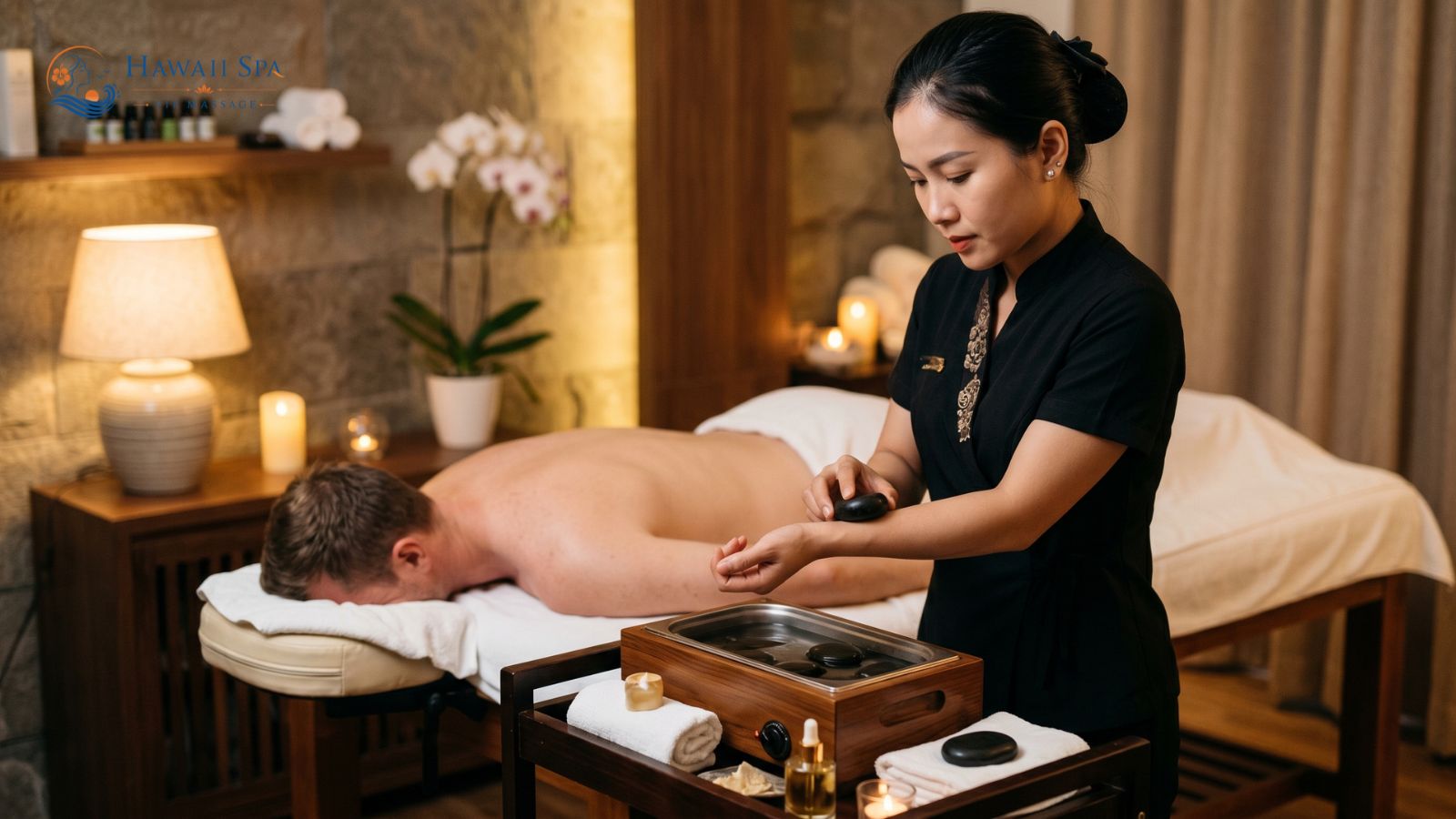 hot stone massage for men